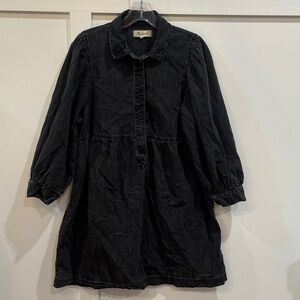 Madewell Black Button-Up Dress